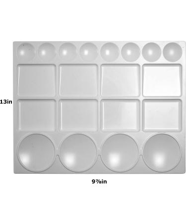 Bella Bora 20-Well Paint Palette Tray | Watercolor, Oil & Acrylic Painting Supplies | Plastic Organizer for Artists and Kids | 13 x 9.875 - Buy Online on GoSupps.com