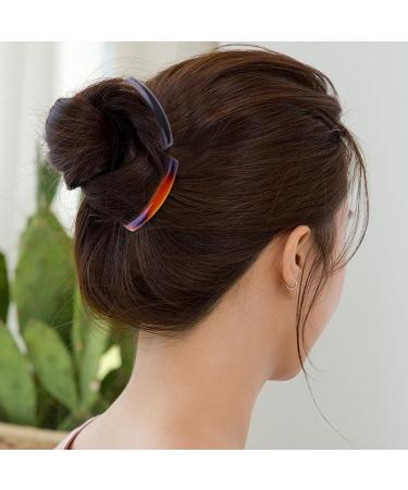 12pcs Plastic French Hair Combs Slides - Strong Hold Twist Clips Hair Accessories for Girls and Women (Colors and Styles Vary) - Buy Online on GoSupps.com