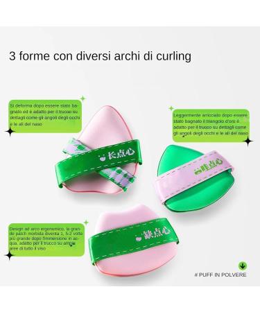 Makeup Sponge Makeup Sponge 3 Pieces Cosmetic Foundation Applicator Triangle Powder Puff High Density Flexible Soft Skin Face Powder Puff Triangle - Buy Online on GoSupps.com