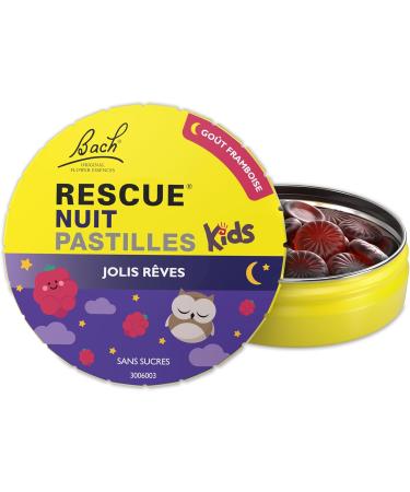 RESCUE NUIT KIDS - Jolis R ves - Pastilles Framboise Sans Alcool Sans Sucres - Apaisant Calmant et Relaxant pour Enfants - Favorise le Sommeil Serein et R parateur - 50g - Buy Online on GoSupps.com