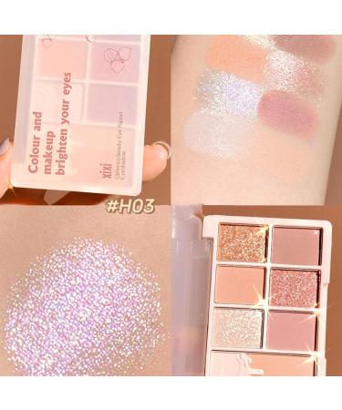 Eyeshadow Palette 7 Colours Eye Makeup Palette Ultra Pigmented Glitter Matte Shimmer Makeup Eye Shadow Powder Long Lasting Blendable Natural Brilliant Smooth Powder Eyeshadow Powder Palettes Dtt - Buy Online on GoSupps.com