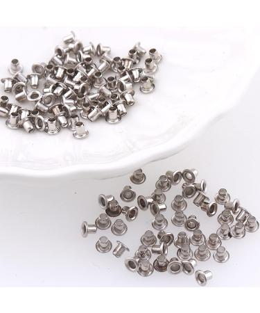 200pcs 2MM Tiny Grommets Eyelets  Self-Backing Eyelets for Beads Crafting Clothes  Leather  Canvas (2MM  Silver) 2MM Silver - Buy Online on GoSupps.com