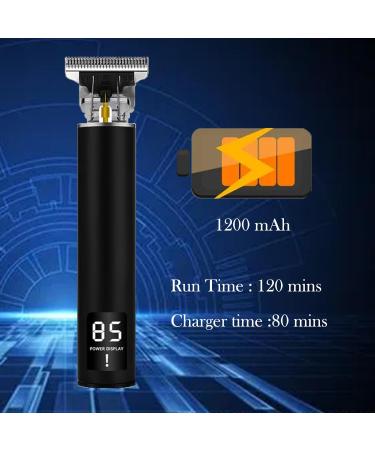Men's Cordless Electric Hair Clippers with LED Display and Waterproof Design - Includes 4 Guide Combs and Type-C Fast Charger - Dual Power Modes - Dasimiket Black - Buy Online on GoSupps.com