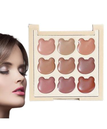 G n rique 9 Shades Matte Lip Gloss Palette for Women Cosmetic Palette Resistant Matte Shades with Intense Pigmentation Ideal for Teens Students and Young Girls
