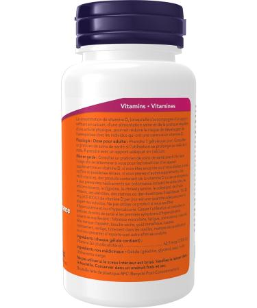 Now Foods Vit D-3 2 500 IU 180gel 0 180 count (Pack of 1) - Buy Online on GoSupps.com