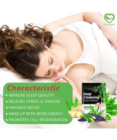 Ginger Foot Pads - 30 Pads for Better Sleep and Stress Relief | Natural Bamboo Vinegar and Ginger Powder | Premium Ingredients for Foot & Body Care - Buy Online on GoSupps.com