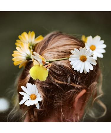 Solustre 8pcs Rabbit Ears Hair Ties for Girls | Fluffy Pom Pom Ponytail Holders | Elastic Hair Accessories for Babies & Toddlers - Buy Online on GoSupps.com