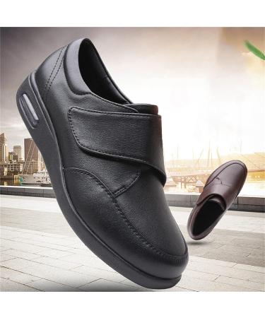 Yytcsjz Diabetic Shoes for Men - Extra Wide Non Slip Recovery Shoe for Elderly with Edema, Arthritis, Fasciitis - Brown 24.5cm - Buy Online on GoSupps.com