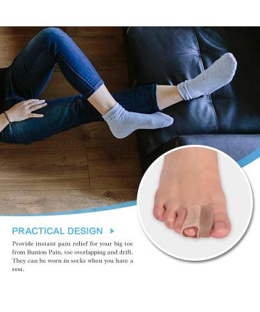 PLPLAAOBO Toe Straightener & Protector Sleeve with Big Toe Gel Spacers - for Bunion Hallux Valgus Correction - Unisex - Day and Night Use - Buy Online on GoSupps.com