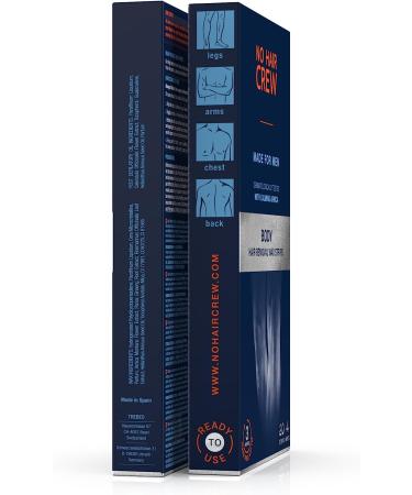NO HAIR CREW Men's Body Wax Strips - 20 Strips with 4 Cleansing Wipes - Buy Online on GoSupps.com
