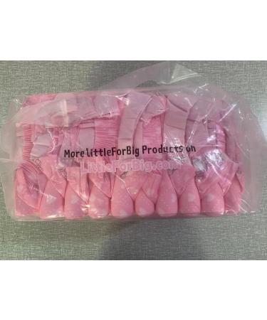 LittleForBig Adult Printed Diapers - Blushing Baby 10 Pack (Large 36-46) - Stylish & Comfortable Options for Adults - Buy Online on GoSupps.com