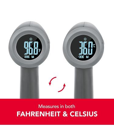 Sunbeam Touchless Digital Infrared Forehead Thermometer Body and Object Modes Instant and Accurate for Adults and Kids Audio Fever Warning Recalls Last 10 Readings Body + Object - Buy Online on GoSupps.com