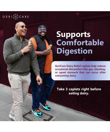 Lactase Enzyme Dairy Relief Caplets 3000 FCC Units Digestive Enzyme Supplement for Dairy Products for Better Lactose Digestion Helps Prevent Gas Bloating & Stomach Discomfort 120 Count (2pk) 120 Count (Pack of 2) - Buy Online on GoSupps.com