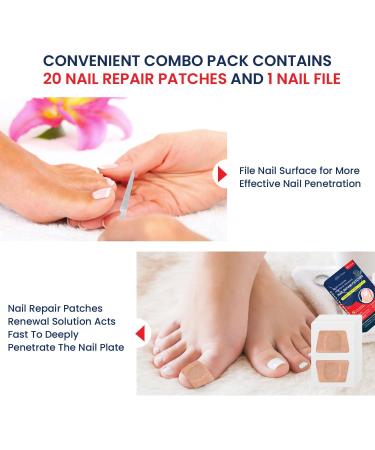 Extra Strength Toenail Fungus Treatment - Nighttime Patches for Nail Repair & Fungal Care (20 Count - Buy Online on GoSupps.com