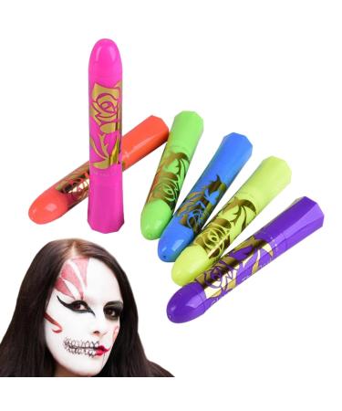 Tuxxjzm Luminous Pencils for Face | Safe Washable Pencil Sticks for Outdoor Parties Adults Birthday Makeup Club Halloween Masquerade Ball