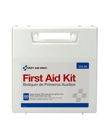 First Aid Only 225-AN 50-Person OSHA-Compliant Emergency Kit - 195 Pieces - Buy Online on GoSupps.com