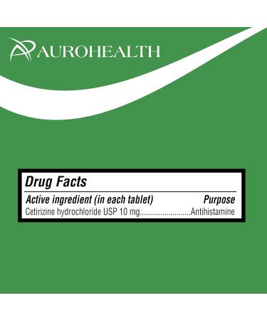 Aurohealth Allergy Relief - Cetirizine Hydrochloride 10mg Tablets (30 Count) - Buy Online on GoSupps.com