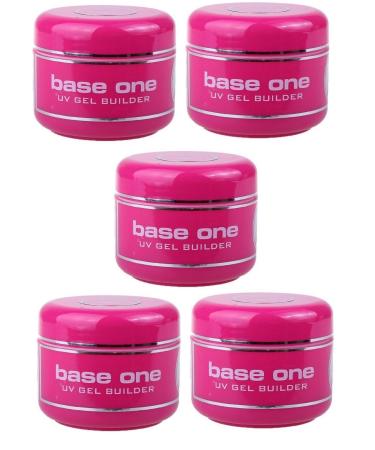 5x Silcare UV Gel Base One Builder Cover acid-free 5x50g