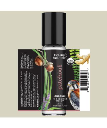 Buy Organic Patchouli Essential Oil Roll On - USDA Certified Calming Meditation & Skin Care - 10ml | Gifts for Women - Buy Online on GoSupps.com