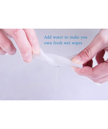 Ivyone Pure Cotton Dry Wipes - 600 Biodegradable Soft Towels for Baby Care Sensitive Skin & Makeup Removal - Buy Online on GoSupps.com