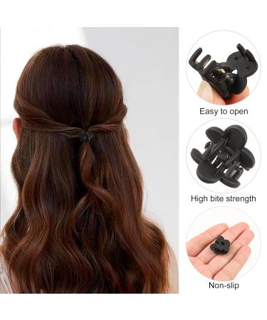 Mini Flower Hair Claw Clips Variety Pack - 10PCS Mixed Colors for Women and Girls | Non-Slip Tiny Plastic Jaw Clips for Thin Hair Styling - Buy Online on GoSupps.com