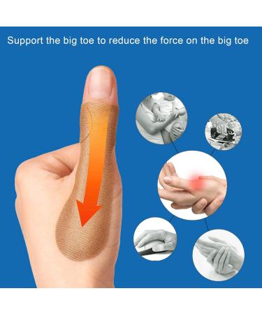 Soft Skin Friendly Turf Toe Straps - 10 Pcs Adhesive Toe Straighteners for Friction Prevention - Buy Online on GoSupps.com