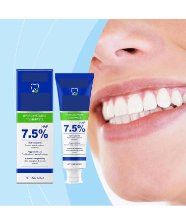 Hydroxyapatite Toothpaste HAP 7.5% Peppermint Leaf Enamel Strengthening Repairs Teeth & Reduces Sensitivity - Buy Online on GoSupps.com