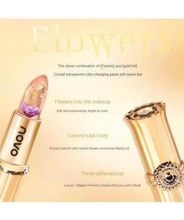 Novo Color-Changing Flower Lip Balm - Hydrating Moisturizing Lip Balm with Temperature-Sensitive Tint Non-Stick Smudge-Proof Natural Glow for All Skin Tones Gift-Ready Blue Rose (3.3g) - Buy Online on GoSupps.com