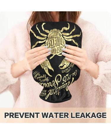 Vintage Nautical Marine Hot Water Bottle 2L | Plush Cover Hand & Foot Warmer | Perfect for Winter | Ideal Gift for Children Men & Women - Buy Online on GoSupps.com