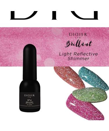 Didier Lab - Premium UV Gel Nail Polish - Brillant No. 17 - Gel Nail Varnish - Nail Art - Long-Lasting High Gloss Wear - Pink Gel Nail Polish - Gel Nails - Glitter Gel Nail Polish - Rich Pigment - Buy Online on GoSupps.com