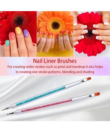 Lofuanna 5 PCs Nail Brush Set | Nail Art Design Pens Gel Brushes & Dotting Tools for Salon & DIY Use - Buy Online on GoSupps.com