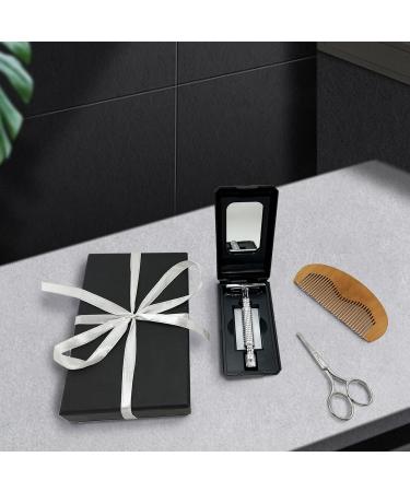 Double Edge Safety Razor Set - Metal Handle for Smooth Shaving | Heavy Duty Grooming Kit for Men | Reduces Razor Burn & Delivers Close Shave - Buy Online on GoSupps.com