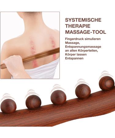 Wood Gua Sha Massage Stick - Maderotherapy Lymphatic Drainage Tool for Full Body Relaxation Cellulite & Muscle Relief - Buy Online on GoSupps.com