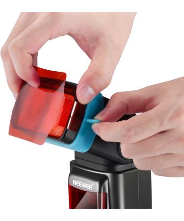 Neewer 20-Piece Camera Flash Gels Color Correction Filter Kit with Attachment Bands - Ideal for Photo Studio Flash - Includes Storage Pouch - Buy Online on GoSupps.com
