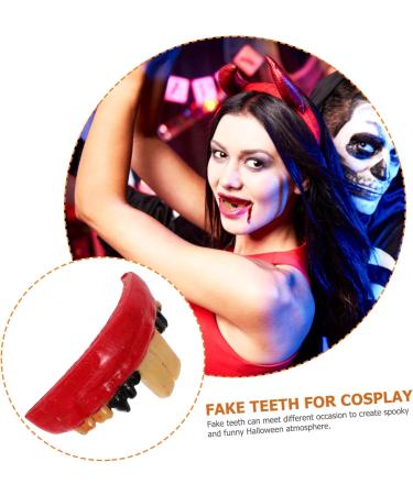 Sevacc Halloween Tooth Substitute - Large Cletus False Teeth & Trick Accessories for Ultimate Costume Fun! - Buy Online on GoSupps.com