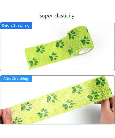 Twirush 12 Rolls Self-Adhesive Bandage for Pets & Humans | Waterproof Elastic Tape | Multifunctional Hand Tear Wrap (5cm x 4.5m) - International Shipping Available - Buy Online on GoSupps.com
