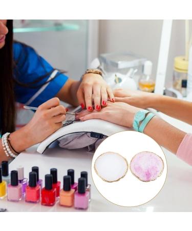 Fomiyes Decorative Tray Set - 2 Pieces for Nail Art Makeup & Display | Golden Resin Palette for Color Mixing & Manicure - Buy Online on GoSupps.com