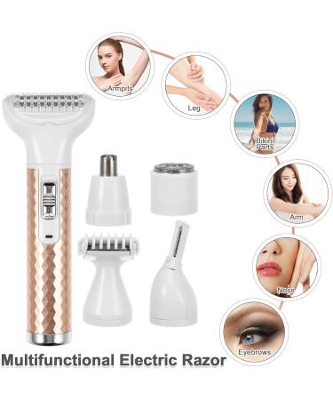 VOCOSTE 5-in-1 Electric Shaver for Women | Ultimate Body Hair Removal Set - Buy Online on GoSupps.com