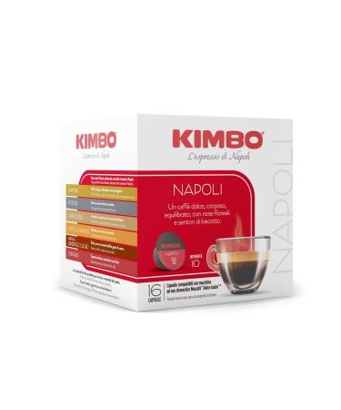 Kimbo Kimbo Napoli coffee capsules compatible with Dolce Gusto Nescaf 6 packs of 16 capsules (total 96 capsules)