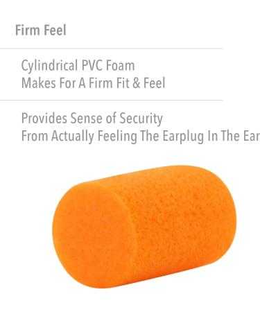 Howard Leight FirmFit Disposable Foam Earplugs 200 Pairs - Orange (FF-1) - Buy Online on GoSupps.com