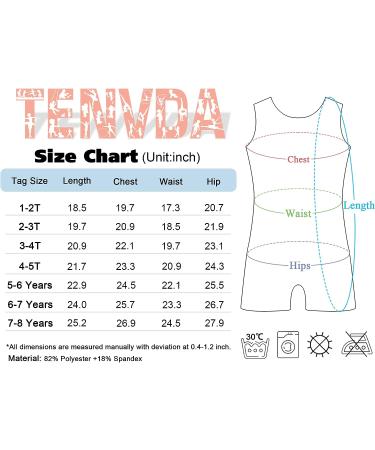 TENVDA Girls Gymnastics Leotards with Shorts - Sparkly Multicolor Tumbling Biketards | Sizes 2-12 Years | Hot Pink 3-4T - Buy Online on GoSupps.com