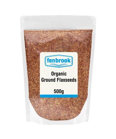 Organic Ground Linseed (Cold Milled Flaxseed) 500g | Certified Organic by Fenbrook Organic