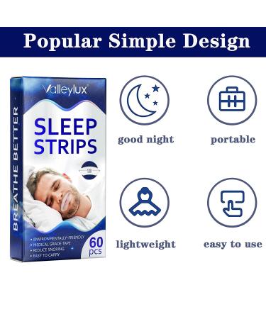 Large Mouth Tape for Better Nasal Breathing | Anti Snoring Sleep Aid | 60PC Gentle Mouth Strips - Buy Online on GoSupps.com