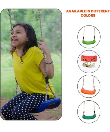 SUMMERSDREAM Rigid Child Swing Set - Heavy Duty Outdoor Swing Seat for Kids - Durable Tree Swing with Strong Nylon Rope - Lime Green - Buy Online on GoSupps.com