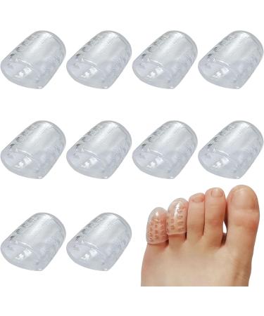 Toe Protector Silicone Toe Caps - 10PCS Anti-Friction Sleeve Covers for Pain Relief from Corns & Blisters - Buy Online on GoSupps.com