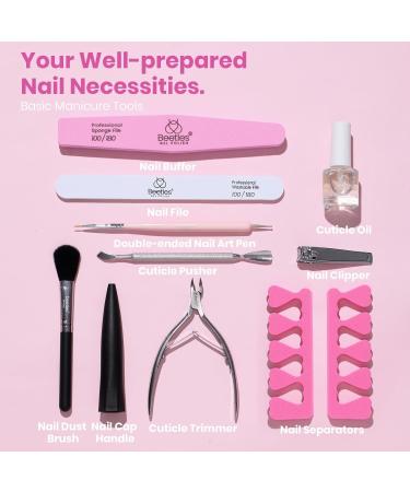 beetles Gel Nail Polish Kit with UV light Starter Kit 12 Colors Nude Pink White Purple Glitter Neutral Soak Off LED Set Wedding Theme DIY Manicure Salon Holiday Gifts - Buy Online on GoSupps.com