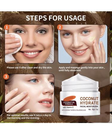 Coconut Hydrate Facial Moisturiser Coconut Oil Facial Moisturizer Coconut Hydration Facial Lotion Coconut Oil Body Lotion Coconut Water Facial Moisturizer Coconut Oil Formula Body Lotion - Buy Online on GoSupps.com