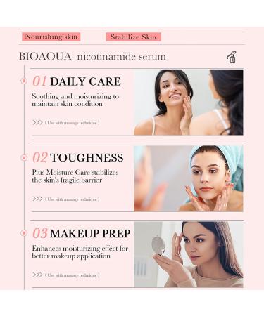 BIOAQUA Nicotinamide Serum - Bifid Yeast Facial Repair Essence for Anti-Freckle & Nourishing Skin | 30ml/1fl.oz - International Shipping - Buy Online on GoSupps.com