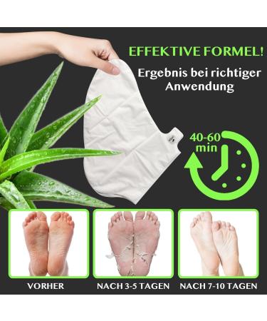P-Beauty Footmaster Aloe - Intensive Foot Care Peeling Socks | Remove Rough Skin Cracks & Calluses | 5 Pairs for Silky Soft Feet - Buy Online on GoSupps.com