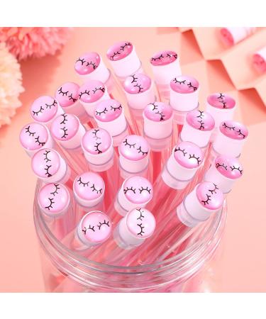30 Pack Disposable Eyebrow Brushes with Tubes | Pink Mascara Wand Brushes & Diamond Eyelash Tubes for Women & Girls Makeup - Buy Online on GoSupps.com